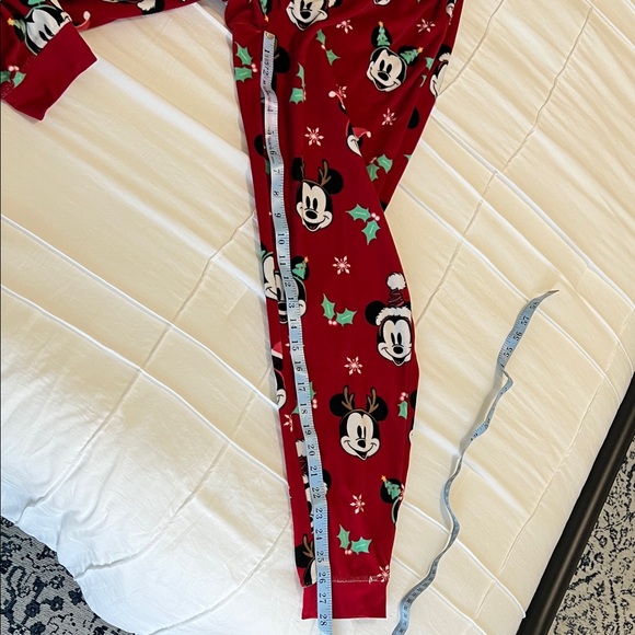 Disney Red Mickey Mouse Holiday Plush Pajamas - Picture 12 of 12